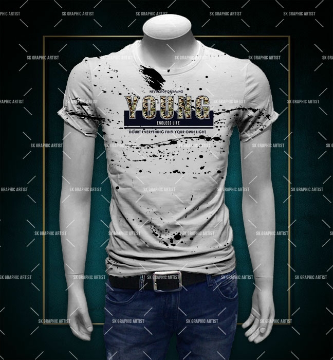 Allover design's for men's t-shirts