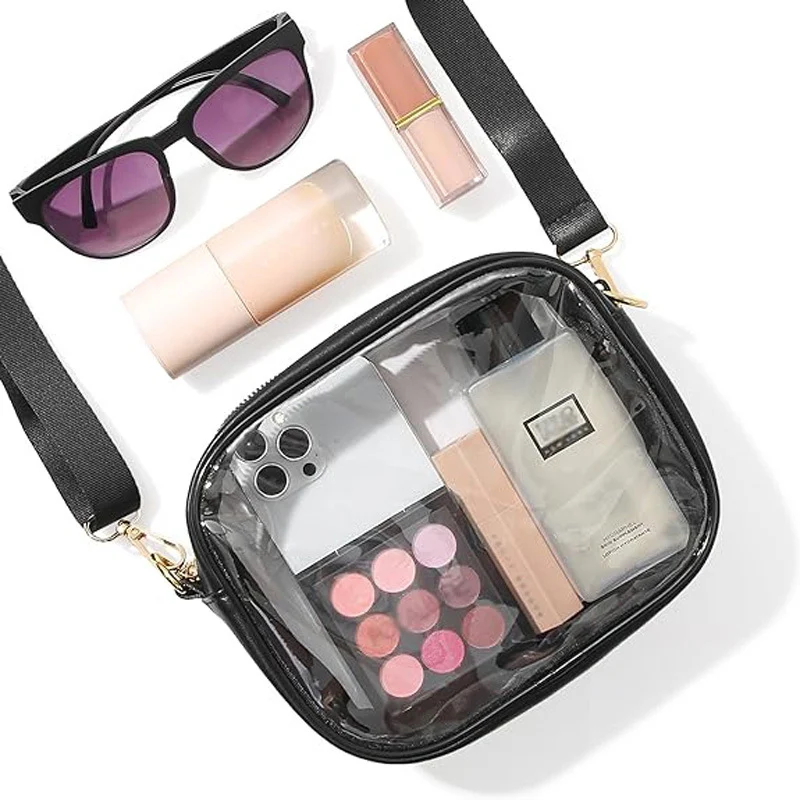 Title 3, Transparante PVC Messenger Bag Dames Waterdicht...