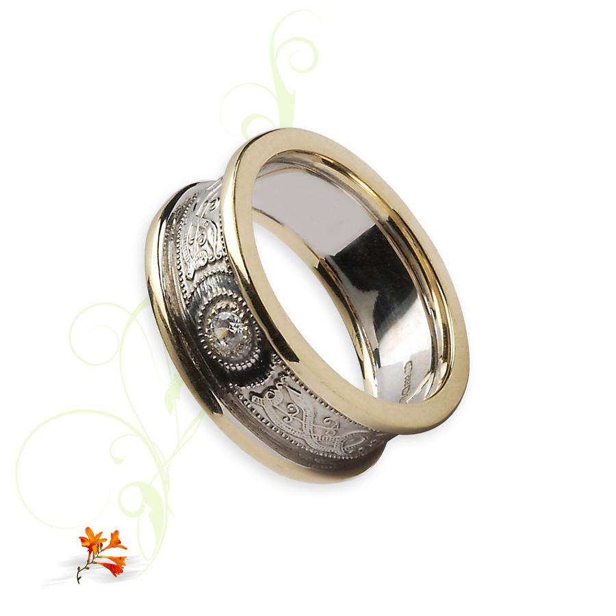 set celtic wedding band