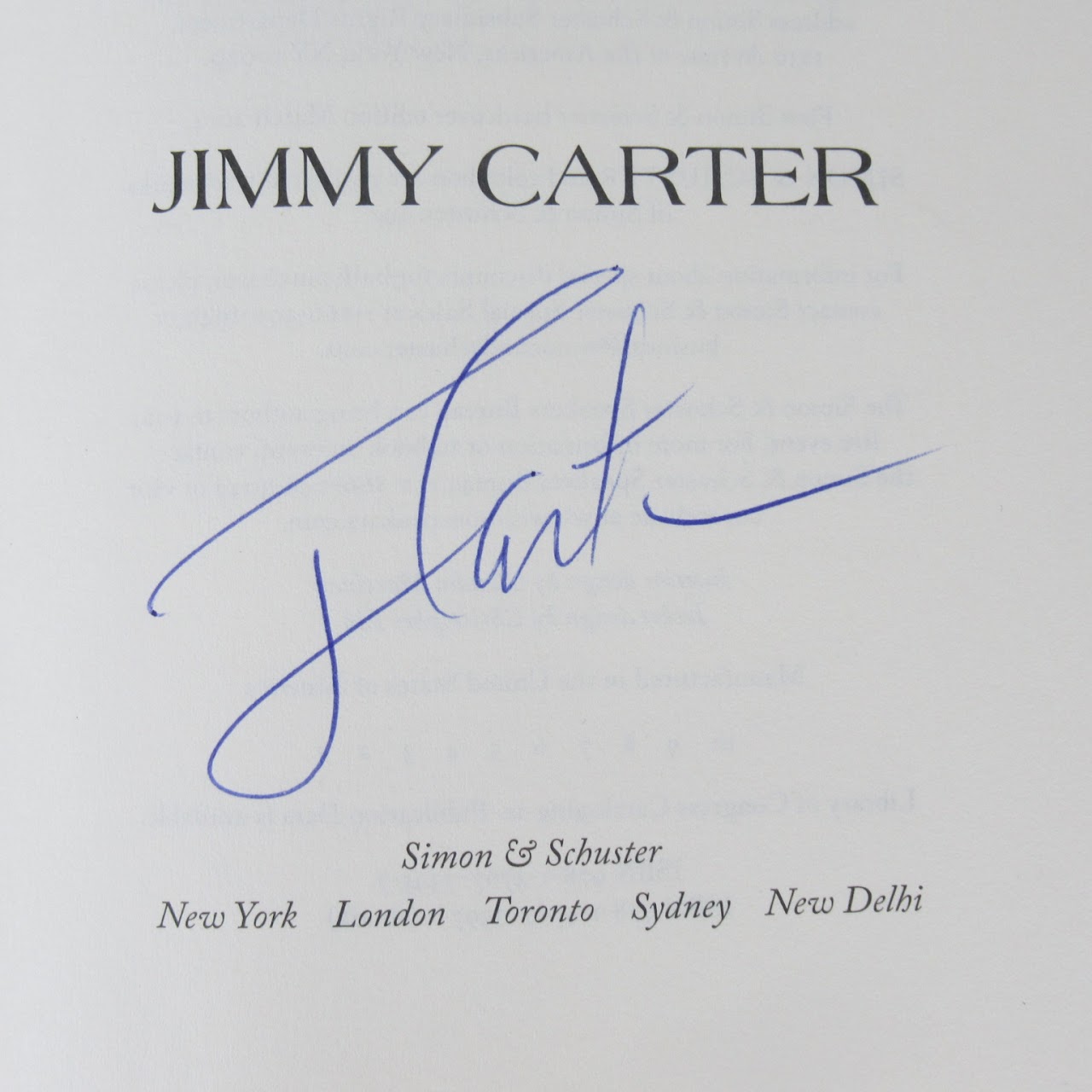 Jimmy Carter Signed Book Pair