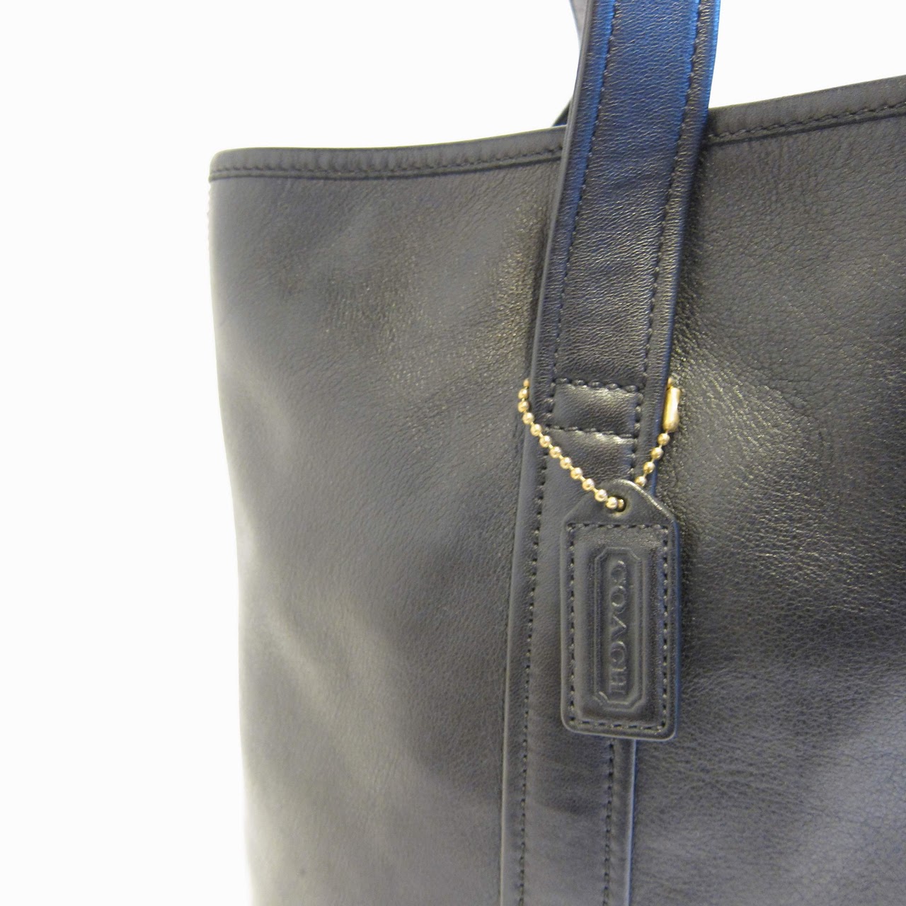 Coach Black Leather Tote