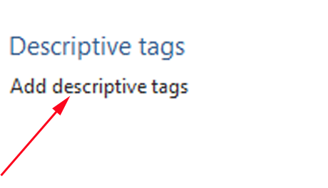 Windows Photo Gallery, แท็ก, คำบรรยายภาพ, รูปภาพ