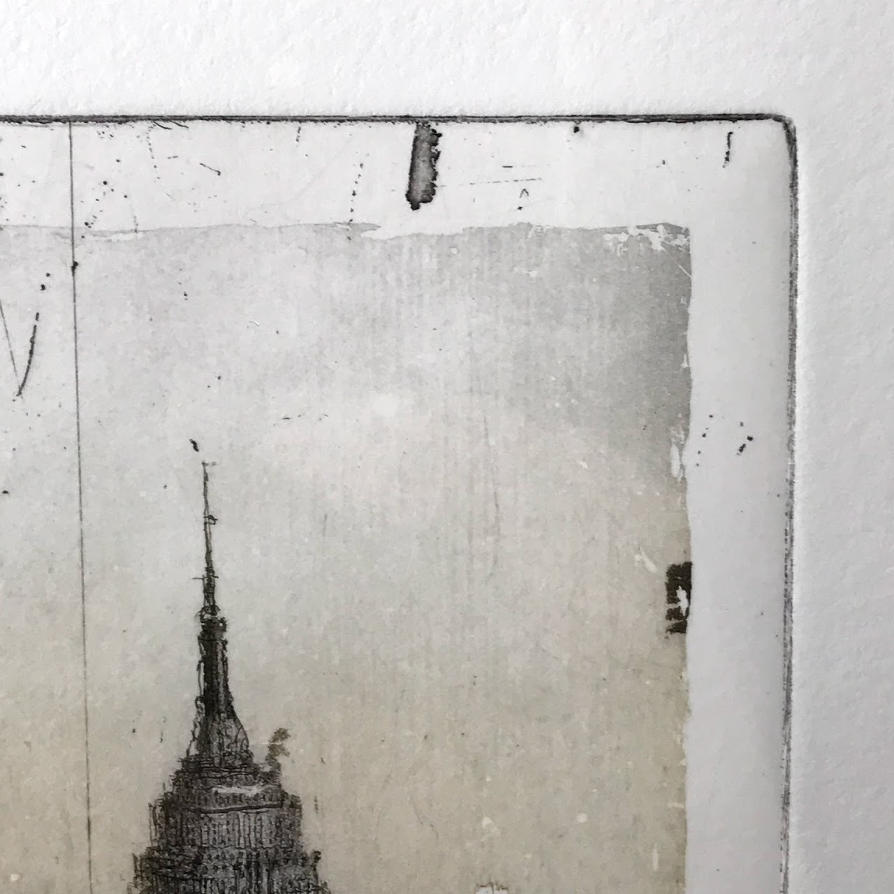 Alexander Befelein Signed 'Empire State Building' Etching (Small)