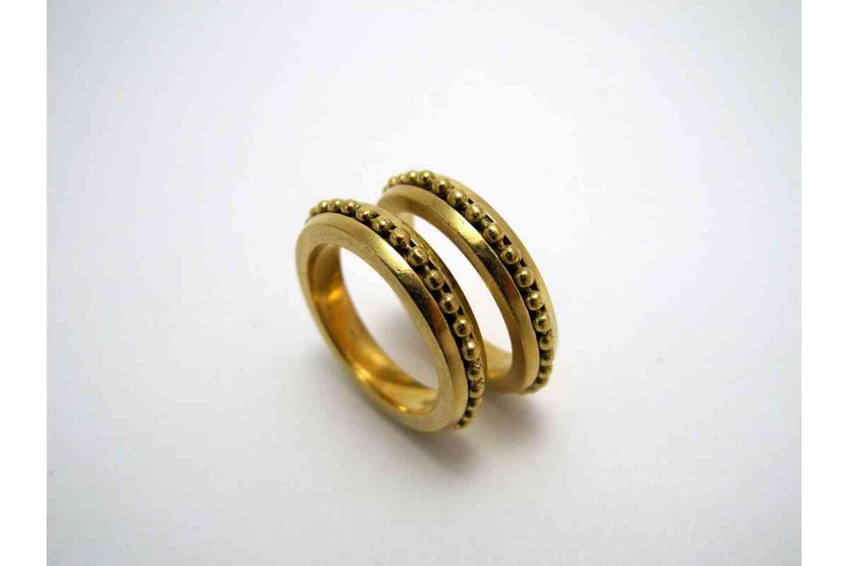 Set of Two 18k Yellow Gold