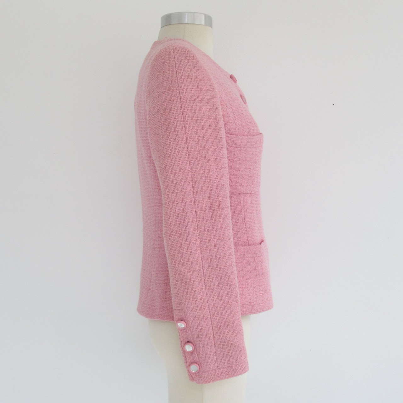 Chanel Boutique Pink Bouclé Jacket