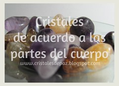 Cristales de acuerdo a las partes del cuerpo