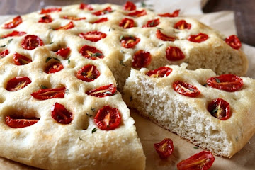 Roasted Tomato Focaccia Bread