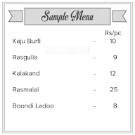 Baruah Sweets menu 1