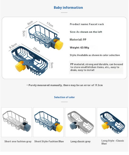 Title 6, Hanging On A Faucet Kitchen Sink Storage Rack, ...