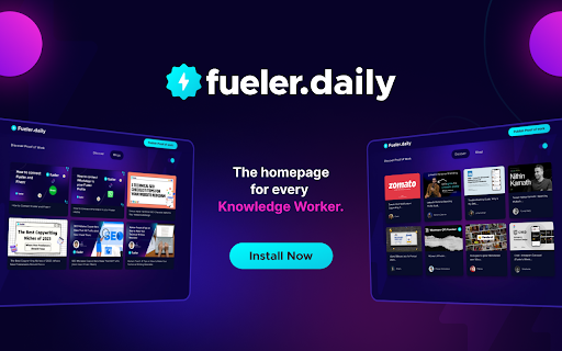 Fueler.daily - portfolio inspiration ideas