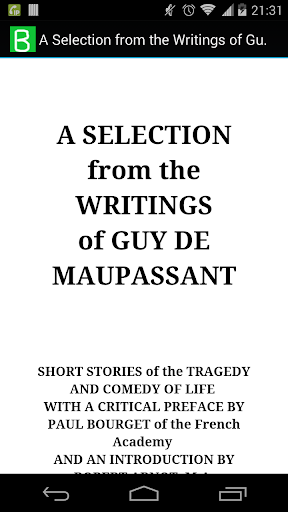 Guy De Maupassant Vol. I