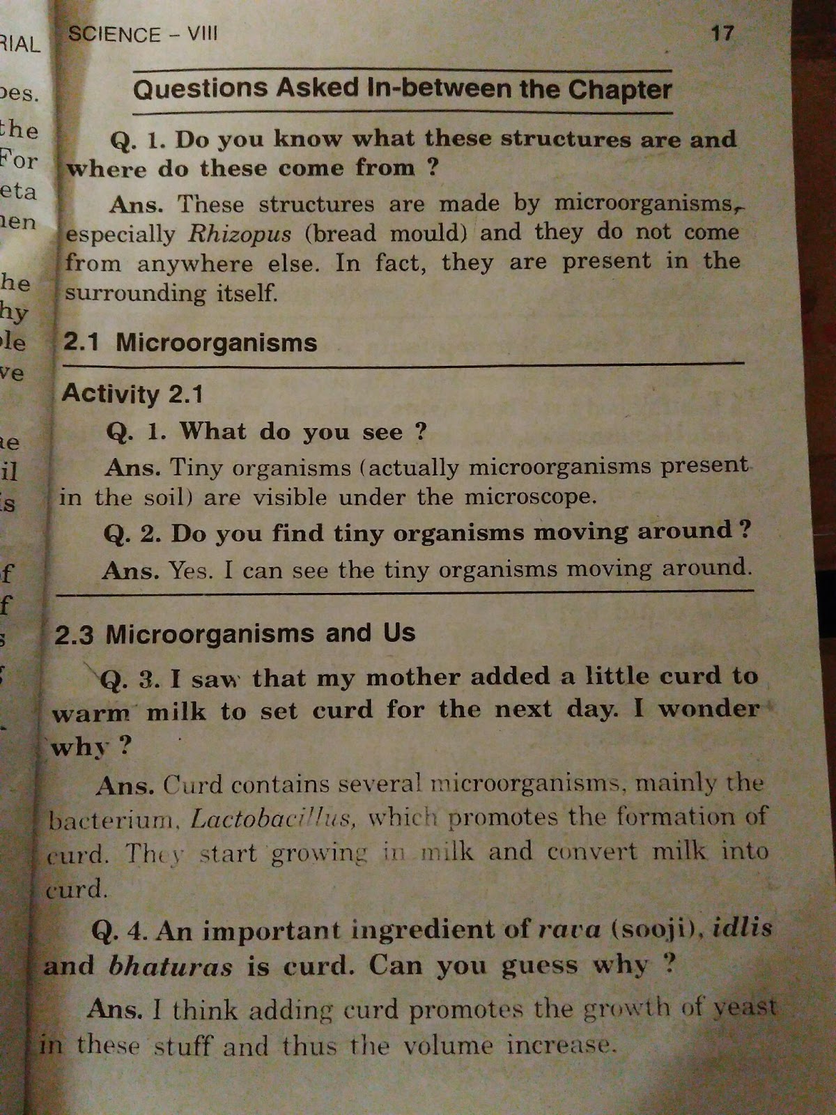 case study questions for class 8 science chapter 2