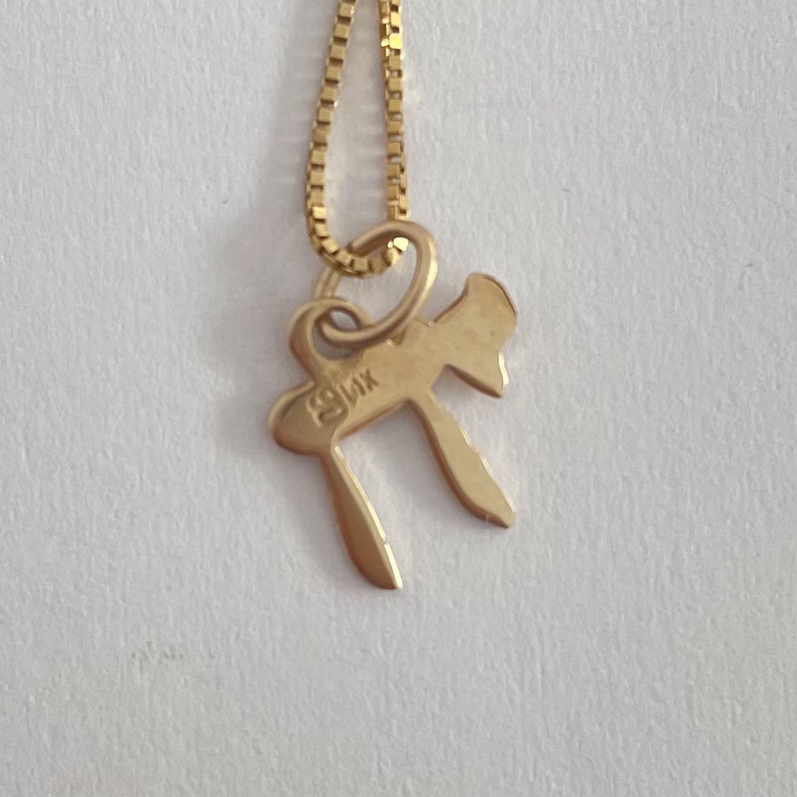 14K Gold Hebrew Chai Pendant Necklace