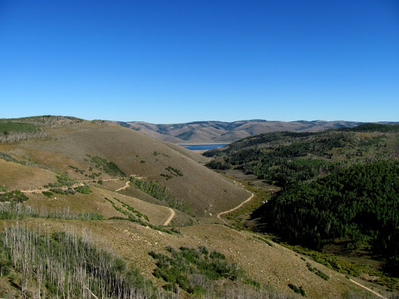 Our first view of Scofield Reservoir