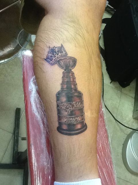 LA Kings Stanley Cup tattoos  Tattoos, King tattoos, Cup tattoo