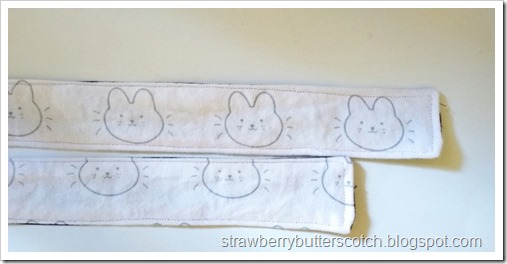 Sewing around the straps. Sewing around the straps.