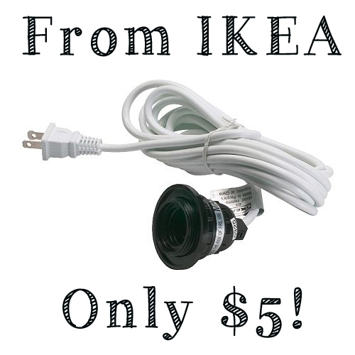 How to Rewire a Lamp with an Ikea Hemma Cord Set - The Kim Six Fix