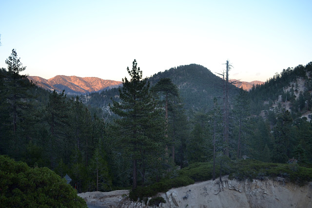 pink mountain tops