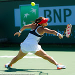 INDIAN WELLS, UNITED STATES - MARCH 10 : Lauren Davis in action at the 2016 BNP Paribas Open