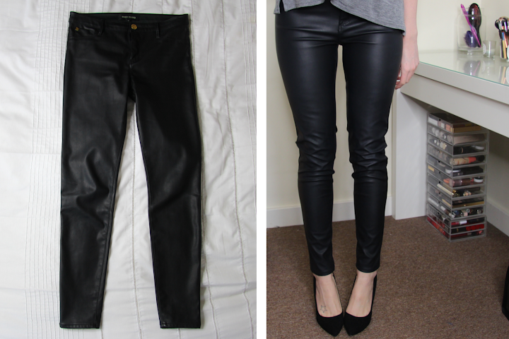 River Island Leather Look Trousers – The Anna Edit