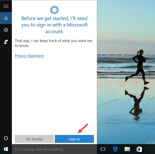 Windows 10, Cortana, local, utilisateur, compte, comment