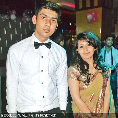 Ujjwal and Ayushi at the farewell party of a prominent school, held in the city recently.