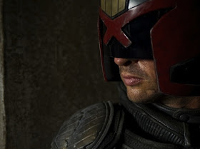 Karl Urban as Judge Dredd. Image copyright Reliance Films