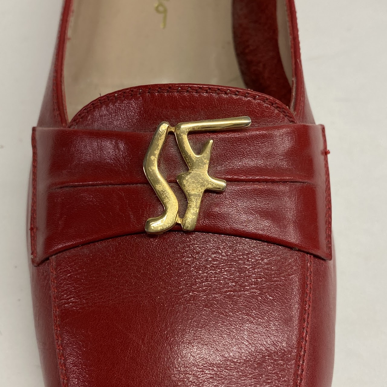 Salvatore Ferragamo Red Low Pumps