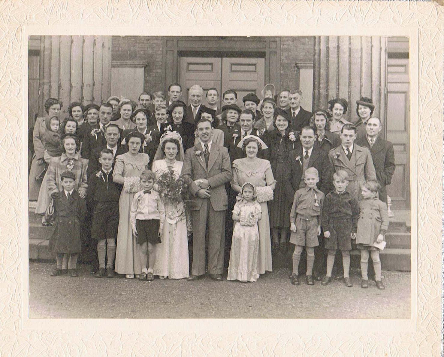 A wedding group portrait 1930s