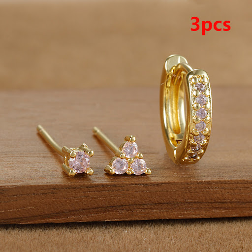 Title 7, Trendy Earrings Trinity Combination Suit. Versa...