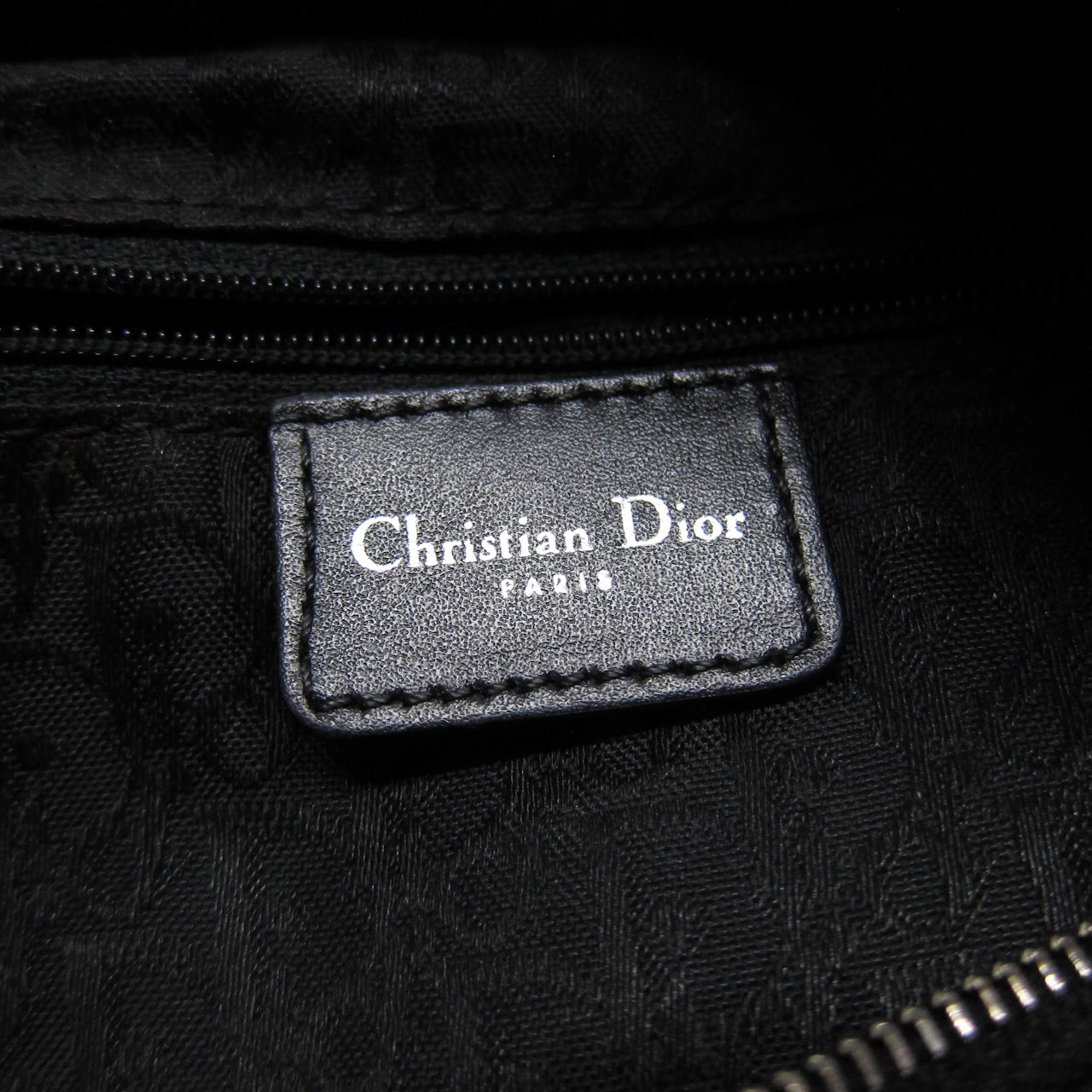 Christian Dior Perforated Leather Shoulder Bag