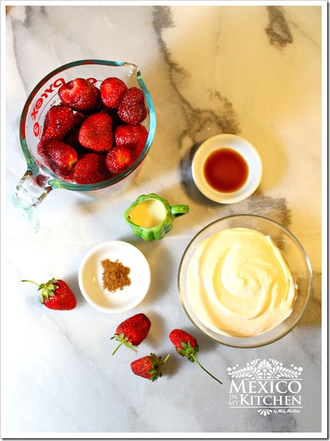 strawberries and cream fresas con crema