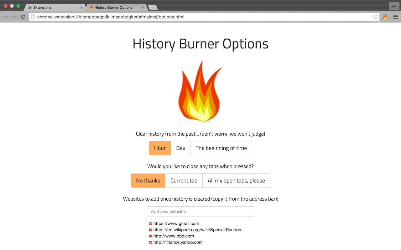 History Burner Preview image 1