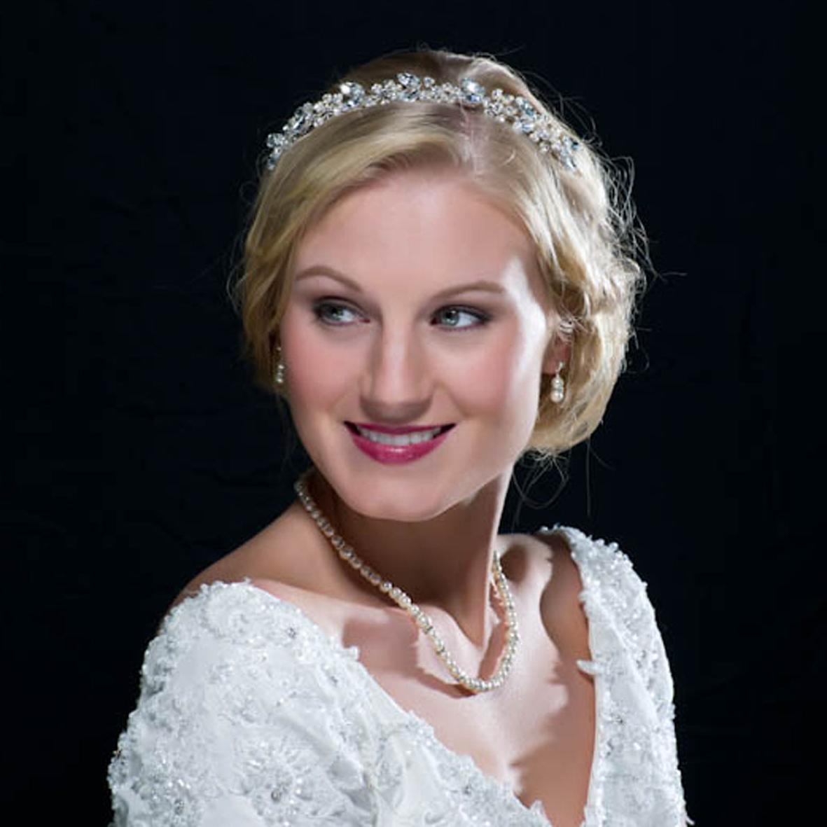 diamante bridal headband