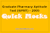 Graduate Pharmacy Aptitude Test (GPAT) - 2005 | Free Mock Test