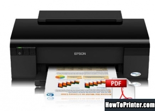 Reset Epson C120 printer use Epson reset software