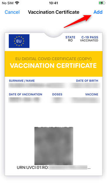 Voeg uw vaccinatiecertificaat toe aan de iPhone Wallet-app