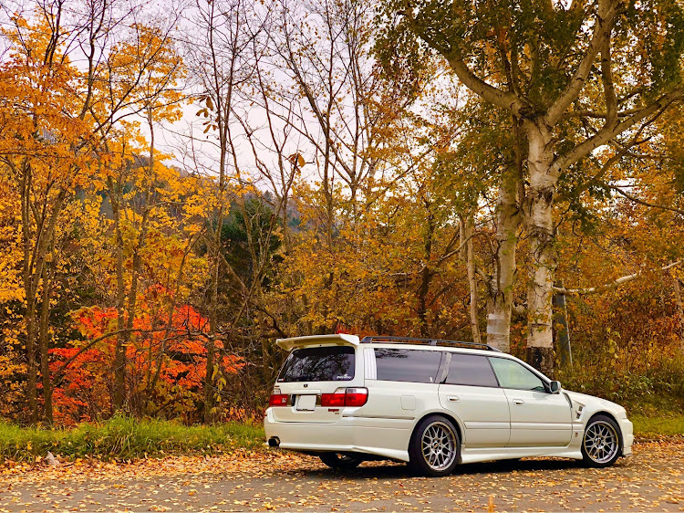 ステージアの紅葉・紅葉ドライブ・もうすぐ冬眠・260RS・北海道に関するカスタム事例の投稿画像1枚目