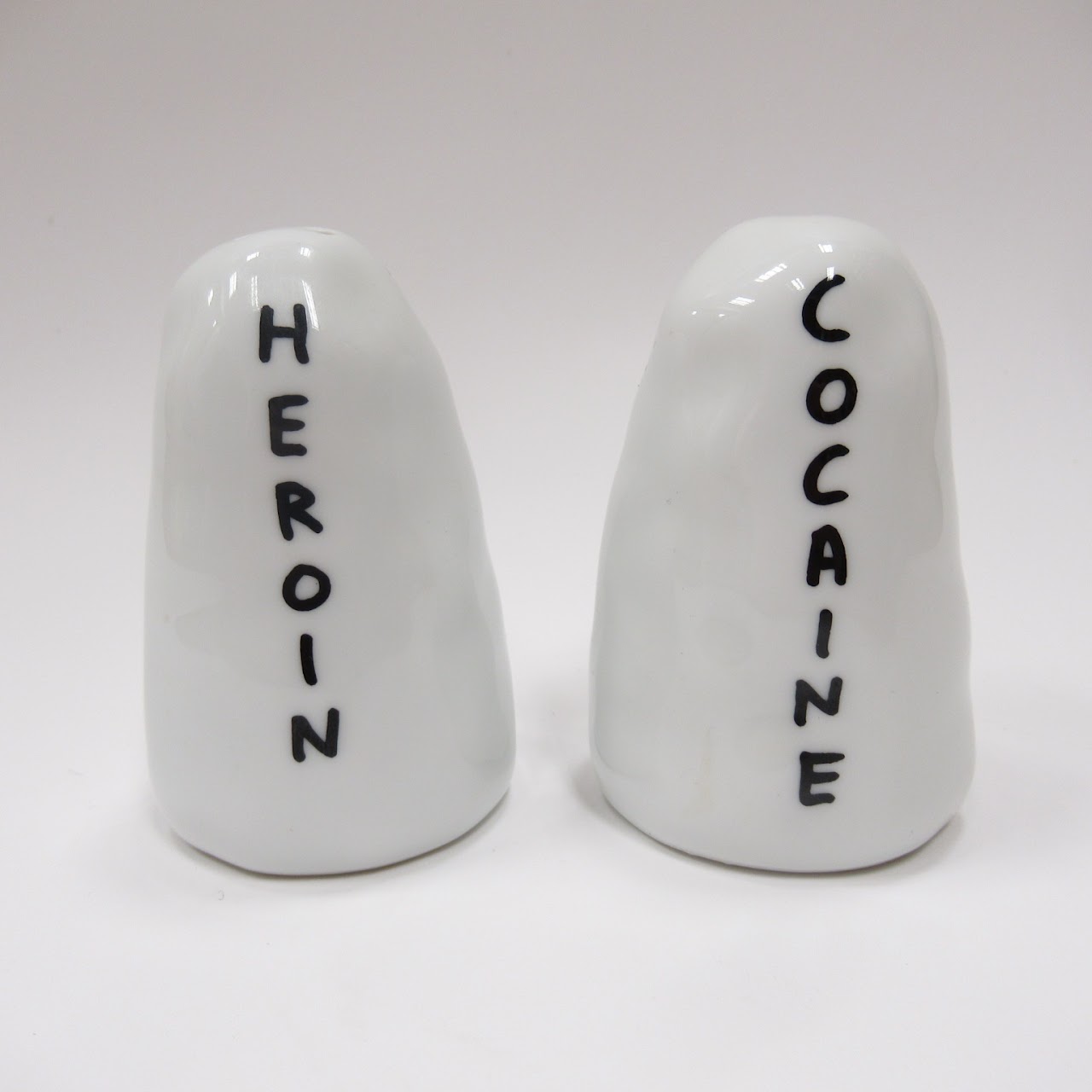 David Shrigley Limoges Salt and Pepper Shakers