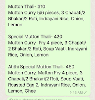 Hotel Borul Atithi menu 5