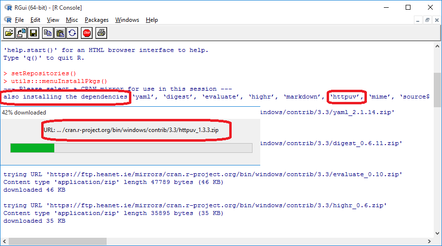 Install Package in R With Dependencies