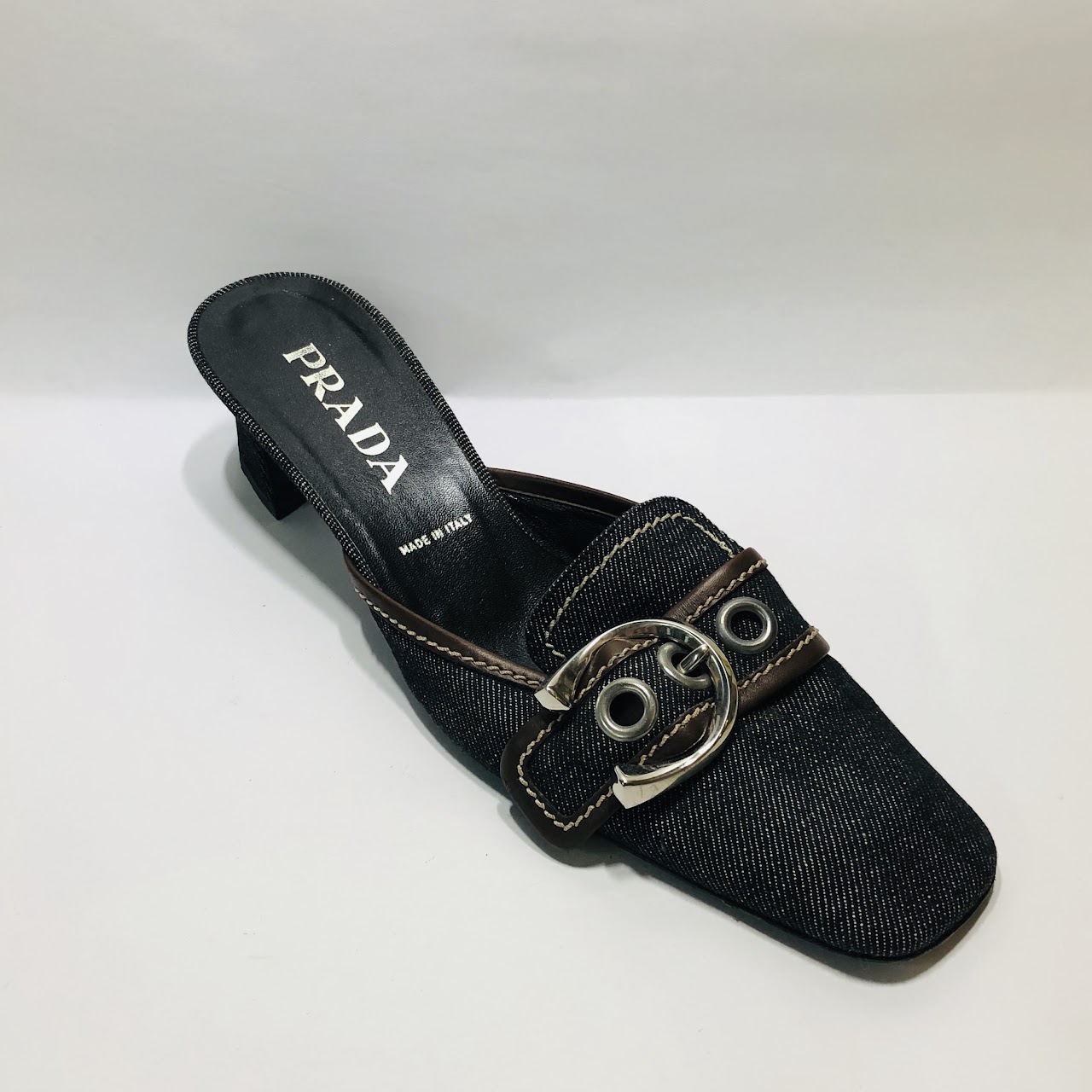 Prada Denim Mules