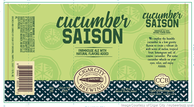 Cigar City Cucumber Saison Coming To 12oz Cans