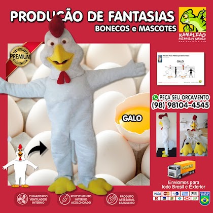 MASCOTE - Fantasia de Galo