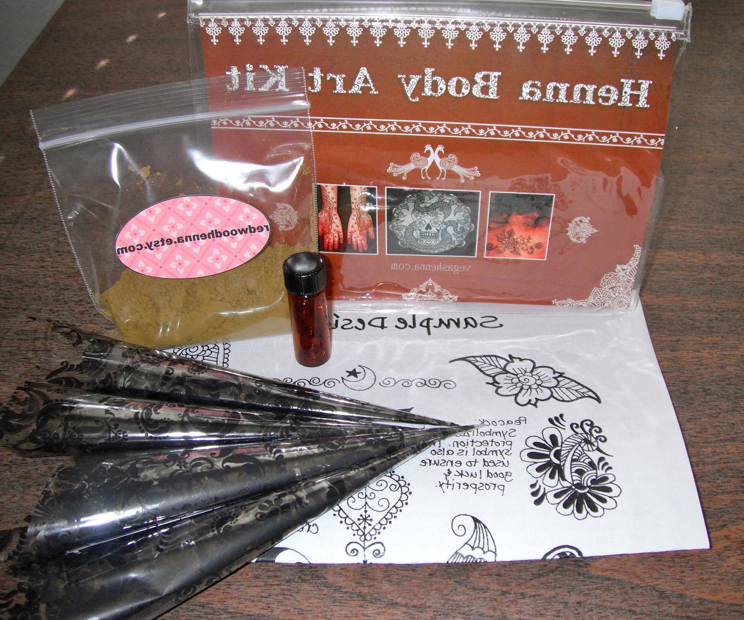 Kit for temporary tattoos,