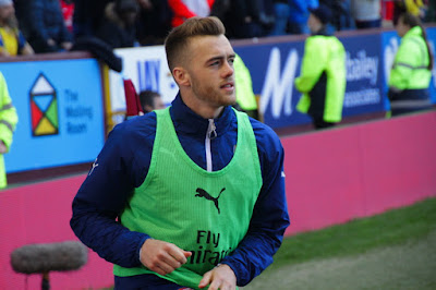 Burnley FC vs Arsenal FC. Calum Chambers