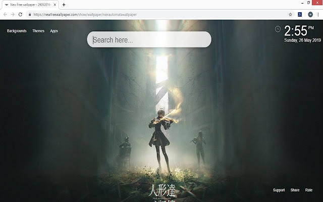 NieR Automata Wallpaper HD New Tab Themes