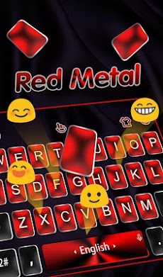 Red Metal Keyboard Themeのおすすめ画像4