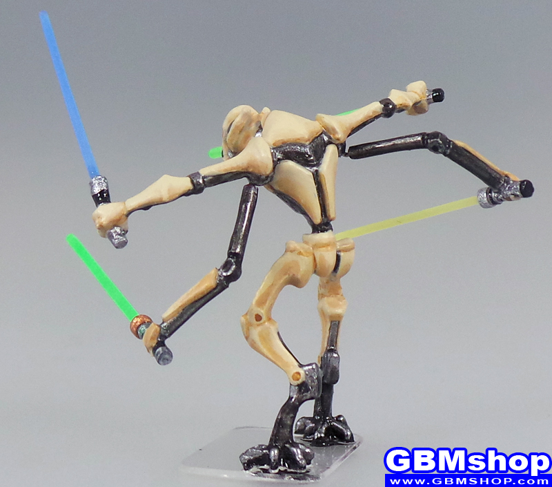 star wars miniature Imperial Assault General Grievous Split Arms, Scourge of the Jedi #10 Galaxy at War Star Wars Minis Custom Customize and Painting