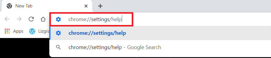 Tapez le lien de raccourci dans la barre de recherche pour lancer directement la page À propos de Chrome.  Comment changer Chrome comme navigateur par défaut